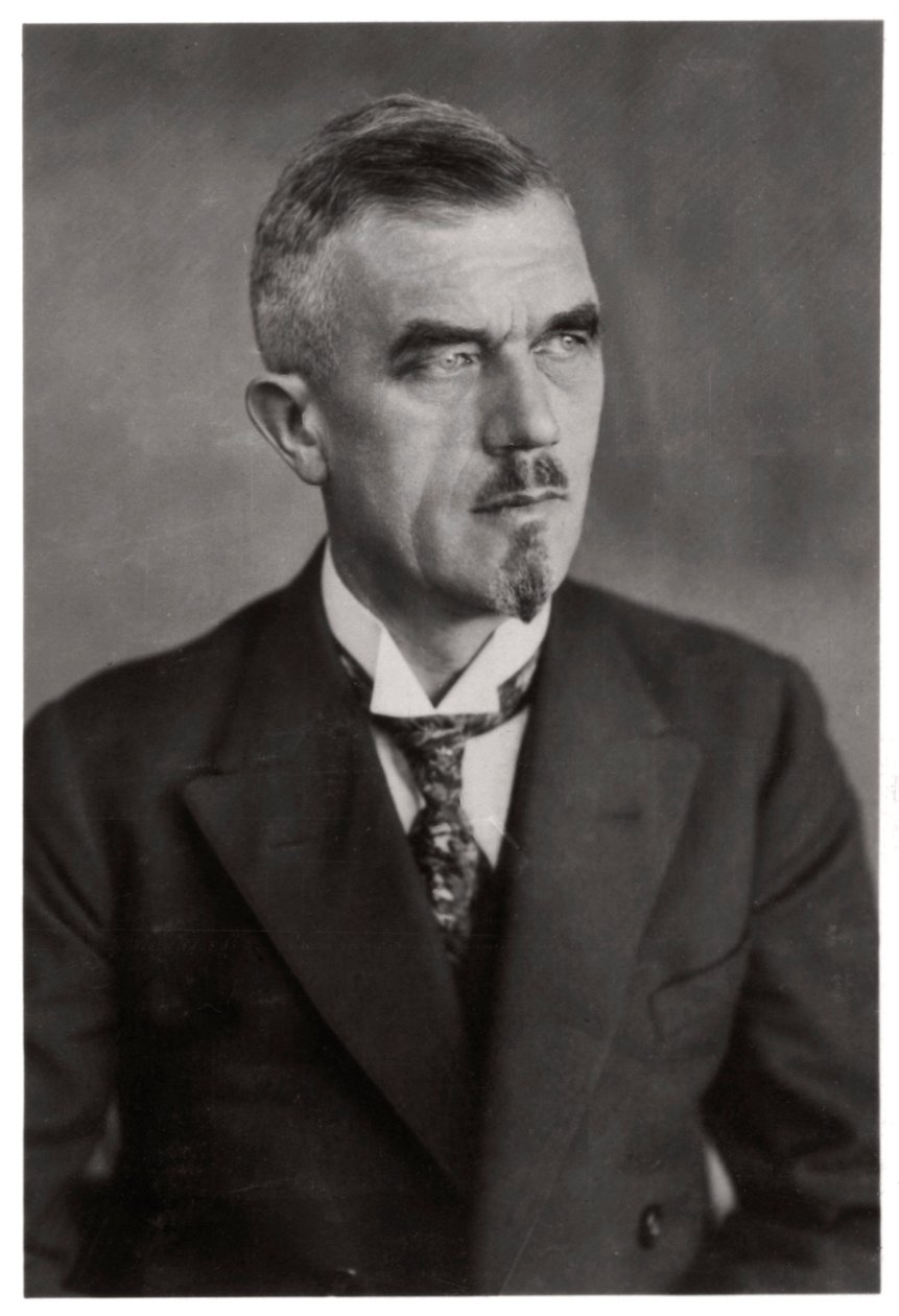 Tohtori Ludwig Duerr, saksalainen ilmalaivojen suunnittelija, 1800-luvun lopulla tai 1900-luvun alussa 1933 tekijältä Unbekannt