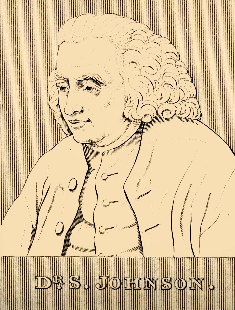 Dr. S. Johnson, 1709-1784, 1830. tekijältä Unbekannt