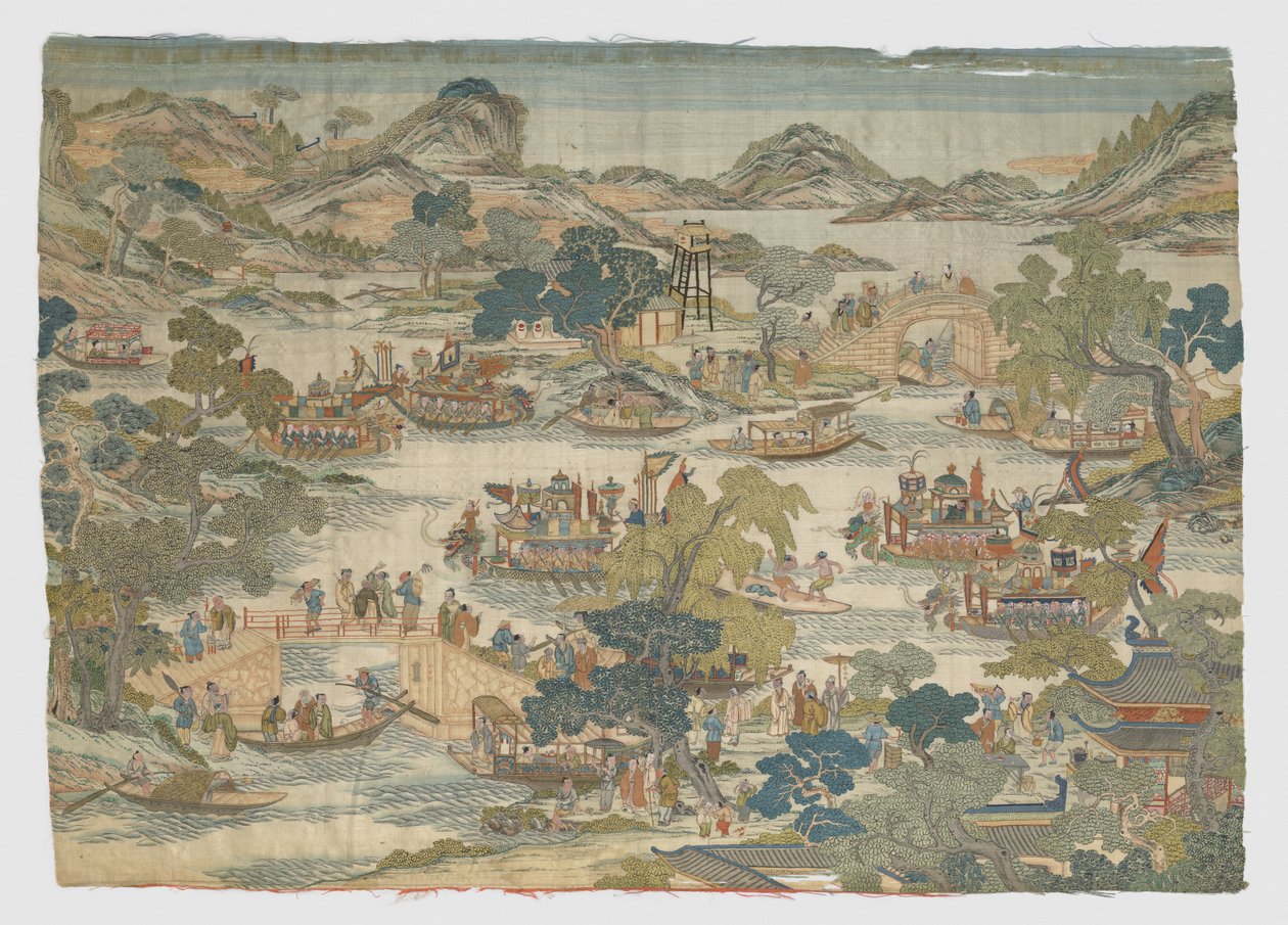 Lohikäärmevenefestivaaliesitys, 1700-1800-luku. tekijältä Unbekannt