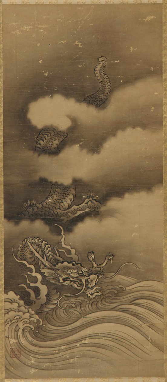 Lohikäärme ja aallot, Edo-kausi, 1615-1868. tekijältä Unbekannt