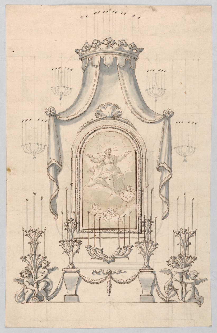 Piirustus (Italia), n. 1775 tekijältä Unbekannt