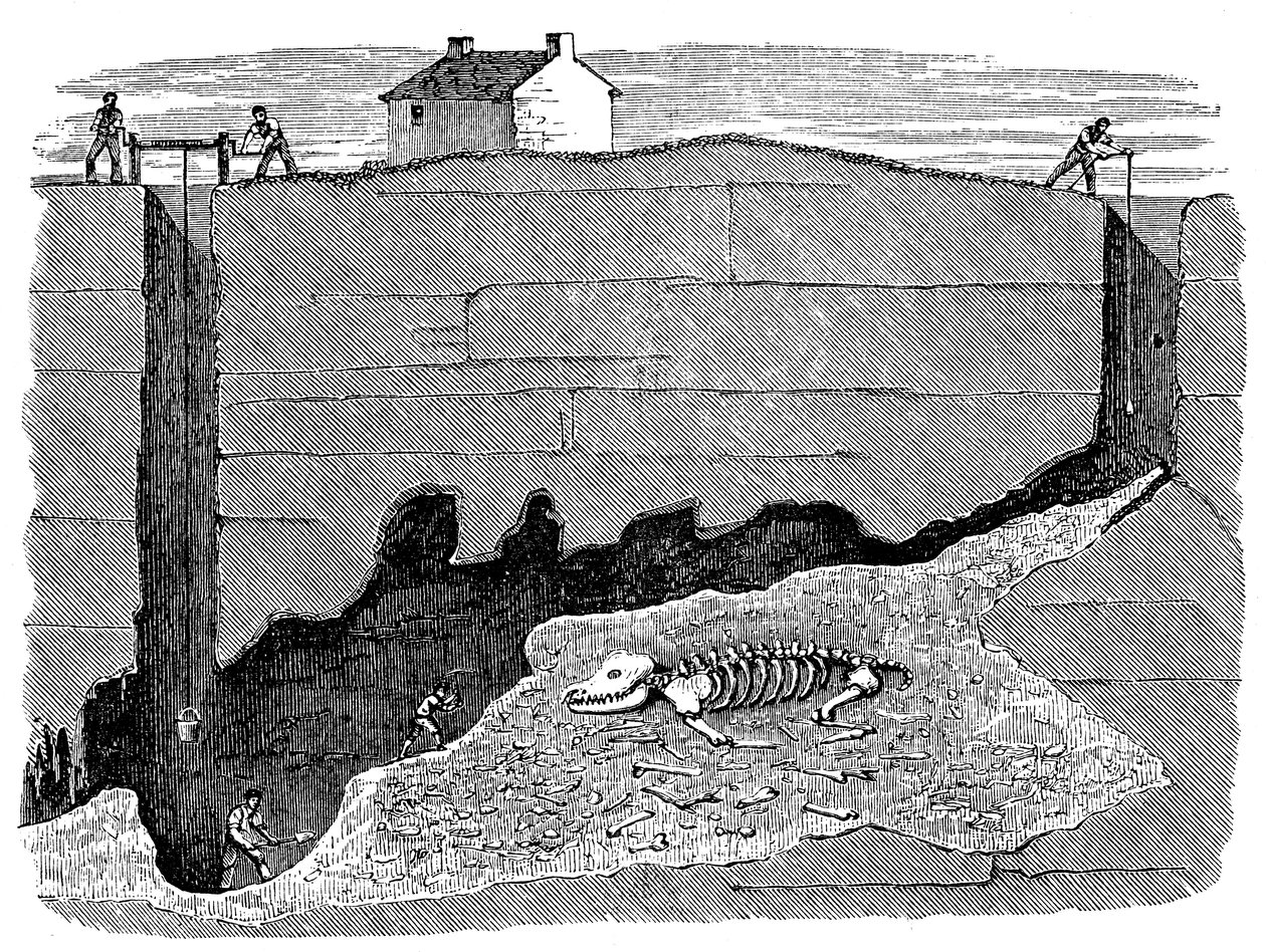 Dream Lead Mine, lähellä Wirksworthia, Derbyshire, 1881 tekijältä Unbekannt
