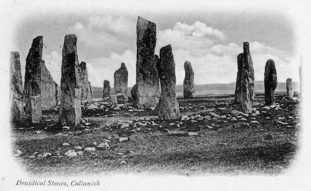 Druidical Stones, Callanish, Isle of Lewis, Western Isles, Skotlanti, 1902 tekijältä Unbekannt