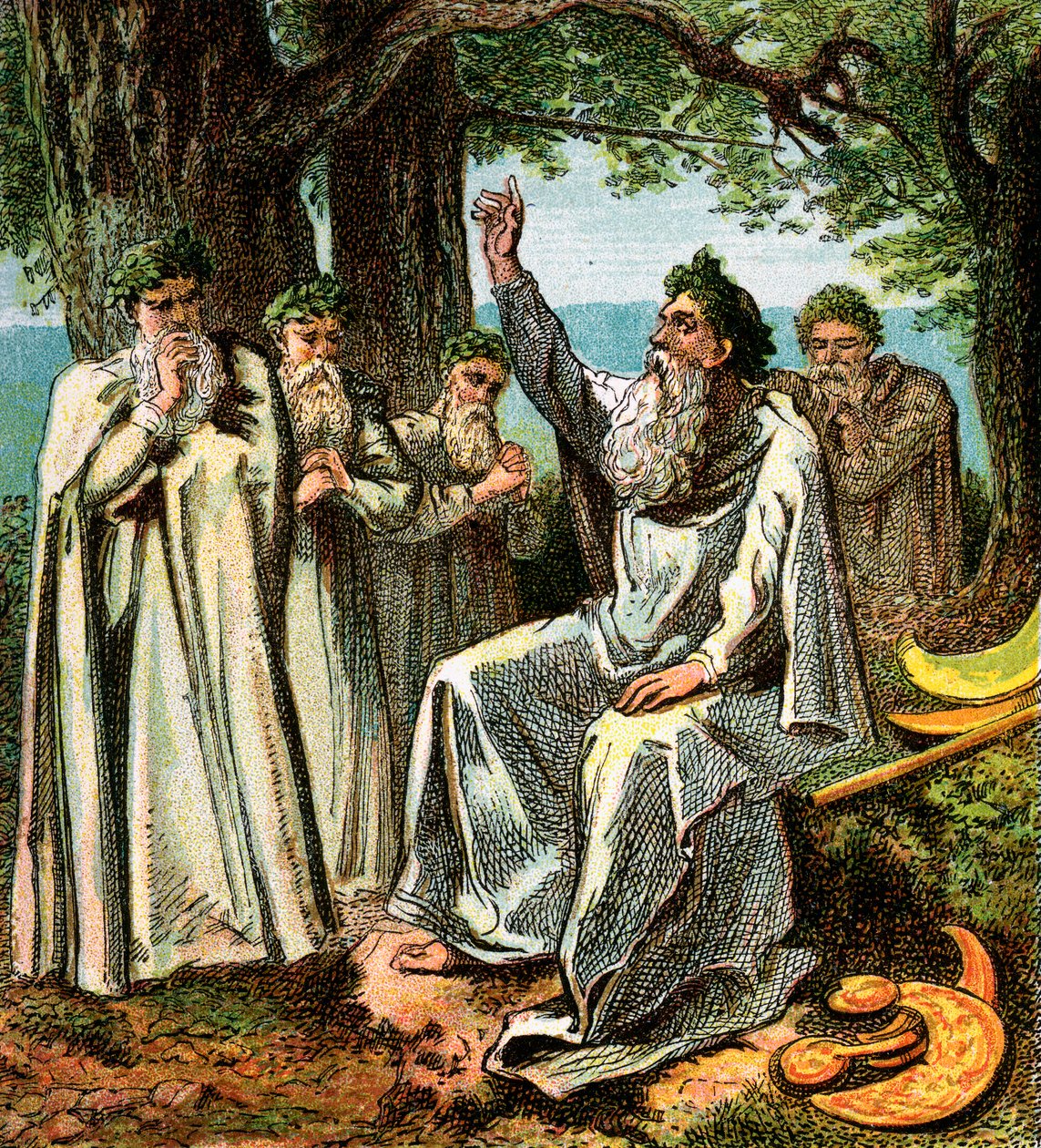 Druidit tai brittiläiset papit, c1850 tekijältä Unbekannt
