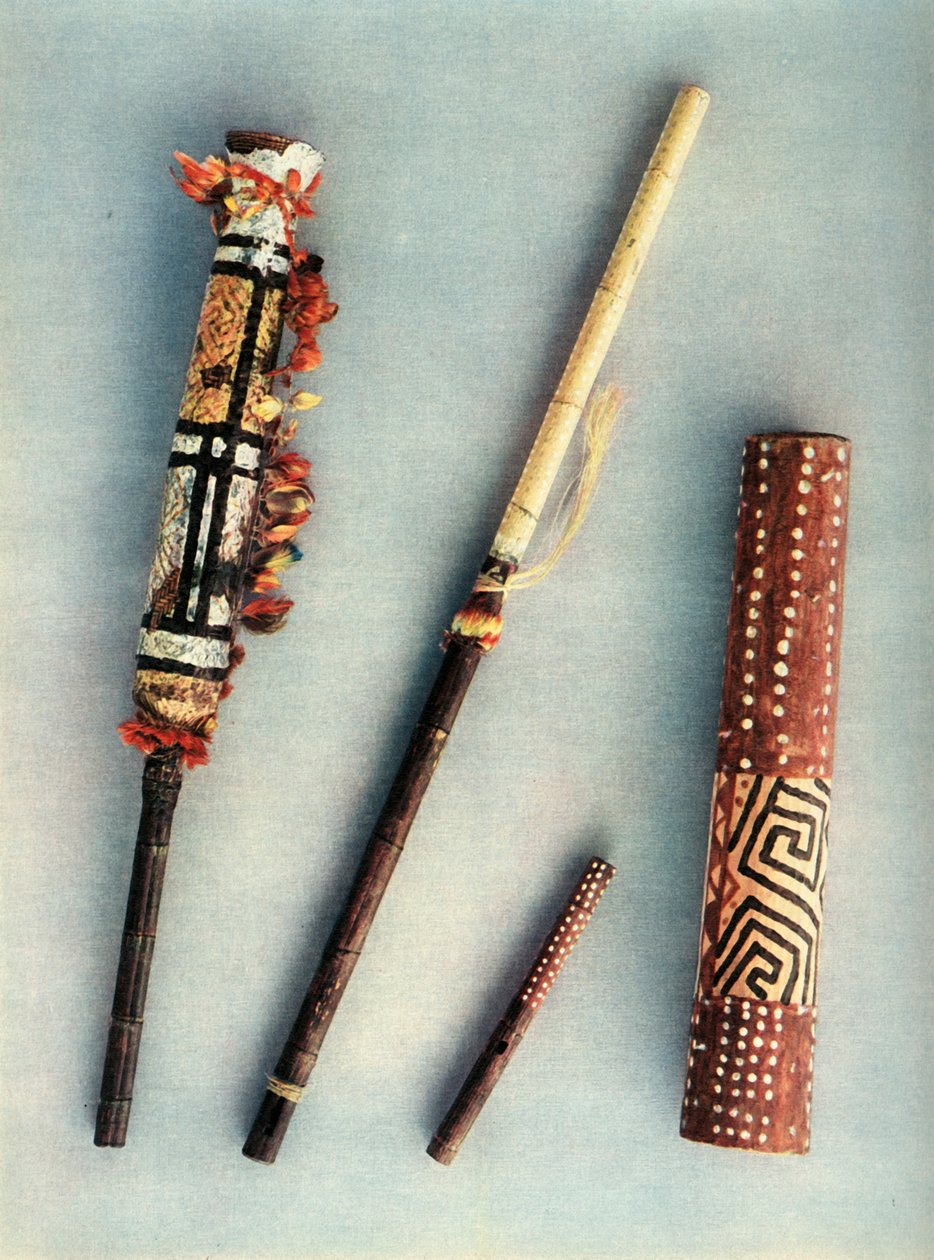 Baniva Indians -heimon rumpu- ja puhallinsoittimet, Venezuela, 1948 tekijältä Unbekannt