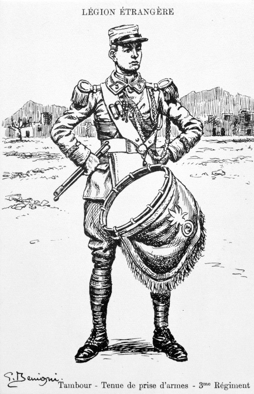 Rumpali, Ranskan muukalaislegioonan 3. rykmentti, 1900-luku tekijältä Unbekannt