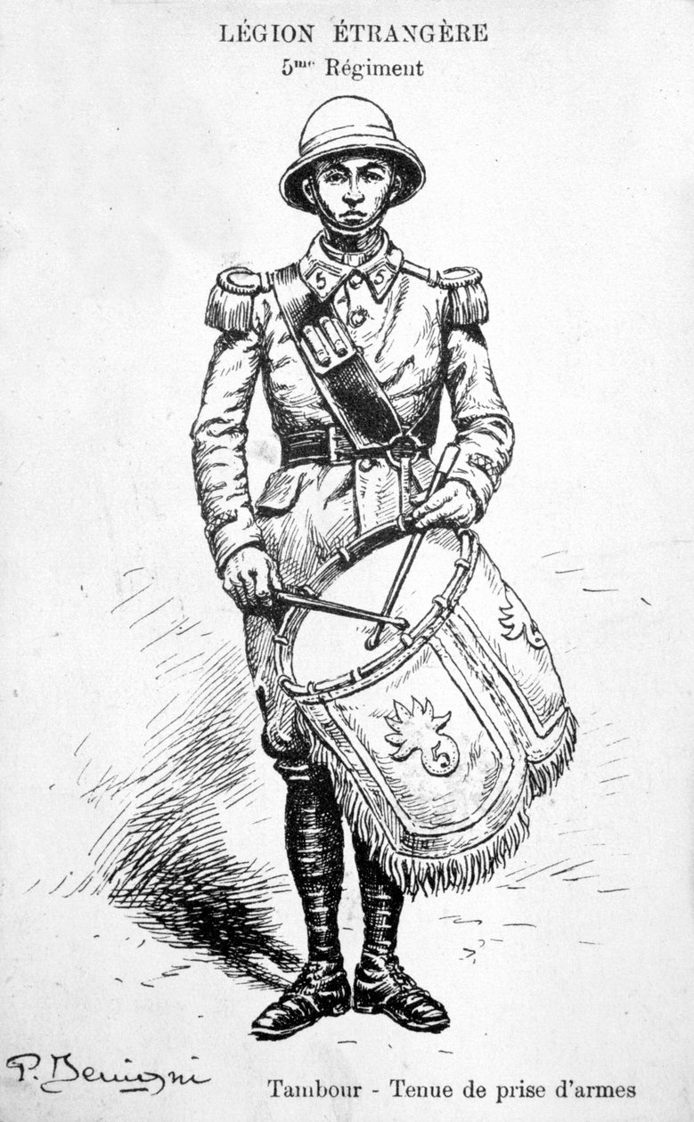 Rumpali, Ranskan muukalaislegioonan 5. rykmentti, 1900-luku tekijältä Unbekannt