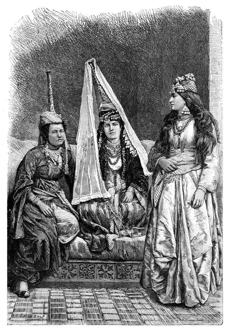 Druuse Prinsessa ja Libanonin Lady, 1895 tekijältä Unbekannt