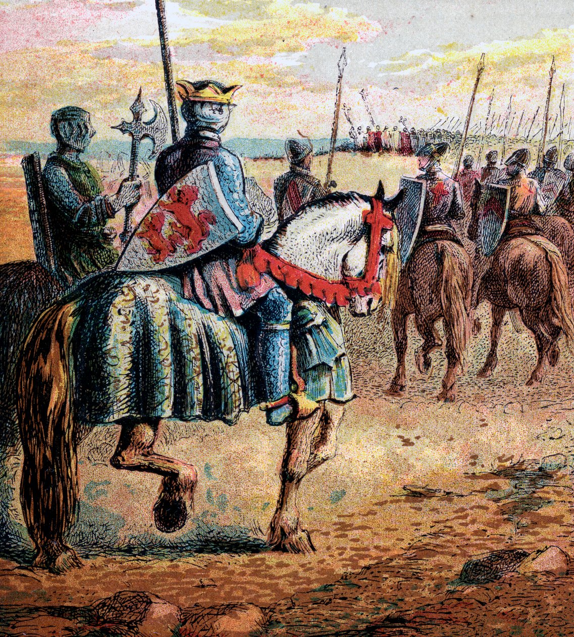 Herttua Robert menee Palestiinaan, 1000-luku, n. 1850 tekijältä Unbekannt
