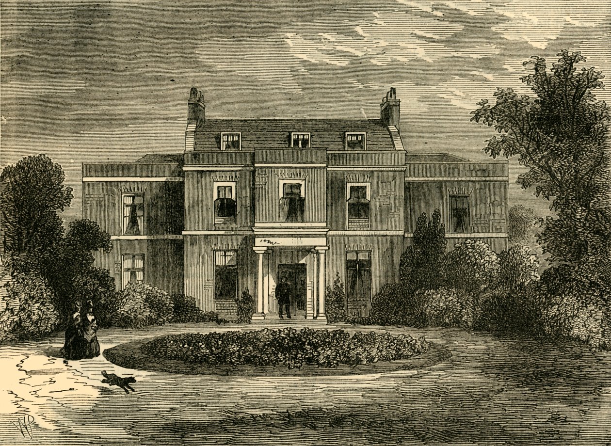 Earls Court House Entinen John Hunters House, n. 1876. tekijältä Unbekannt