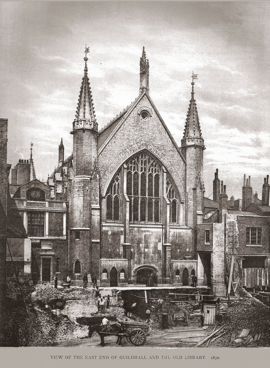 East End of Guild Hall ja kirjasto, 1870, 1886 tekijältä Unbekannt