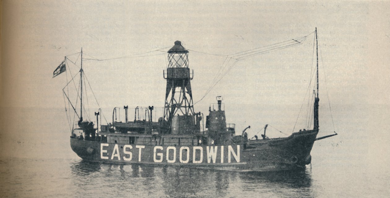 East Goodwin Lightship puolitoista mailia itään Goodwin Sandsista, 1937 tekijältä Unbekannt