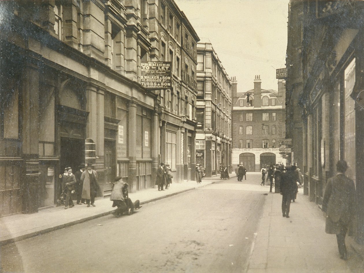 Jewin Streetin itäpää, Lontoo, 1920 tekijältä Unbekannt