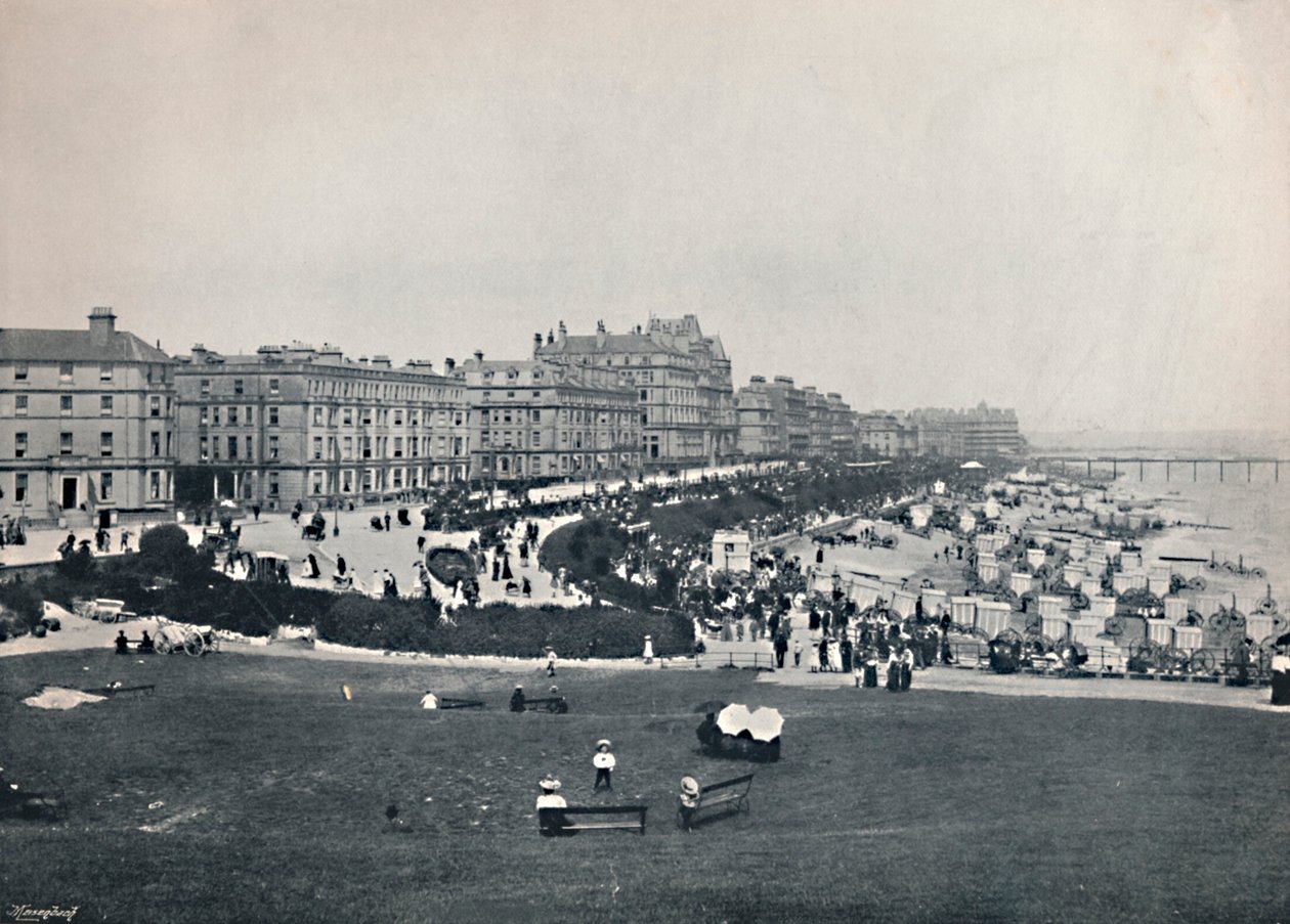 Eastbourne - Yleinen näkymä Wish Towerista, 1895 tekijältä Unbekannt