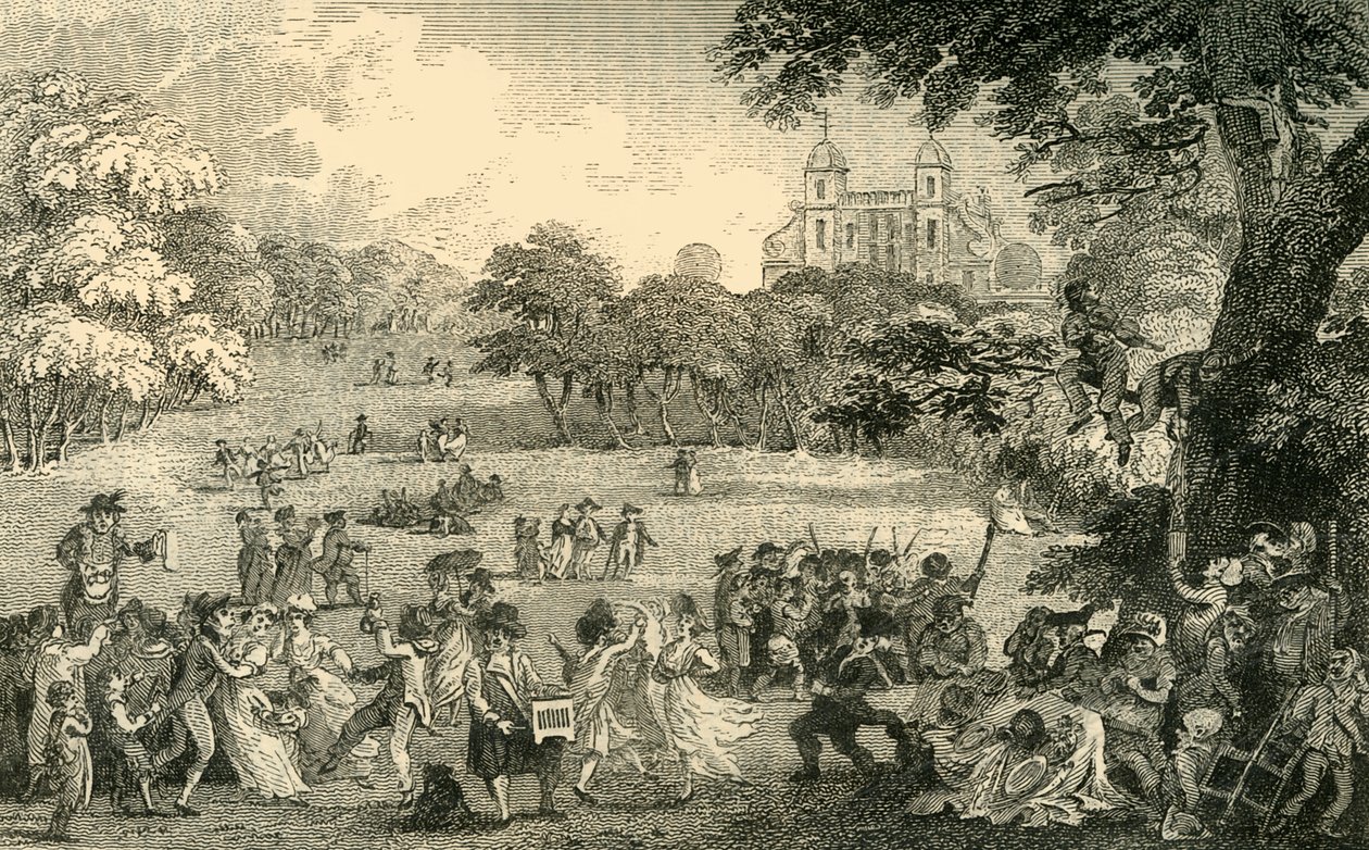 Pääsiäismaanantai Greenwich Parkissa, vuonna 1878. tekijältä Unbekannt