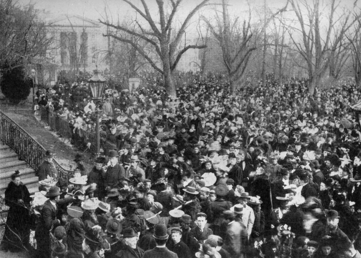 Pääsiäismunien pyörittäminen, Valkoinen talo, Washington DC, USA, 1908 tekijältä Unbekannt