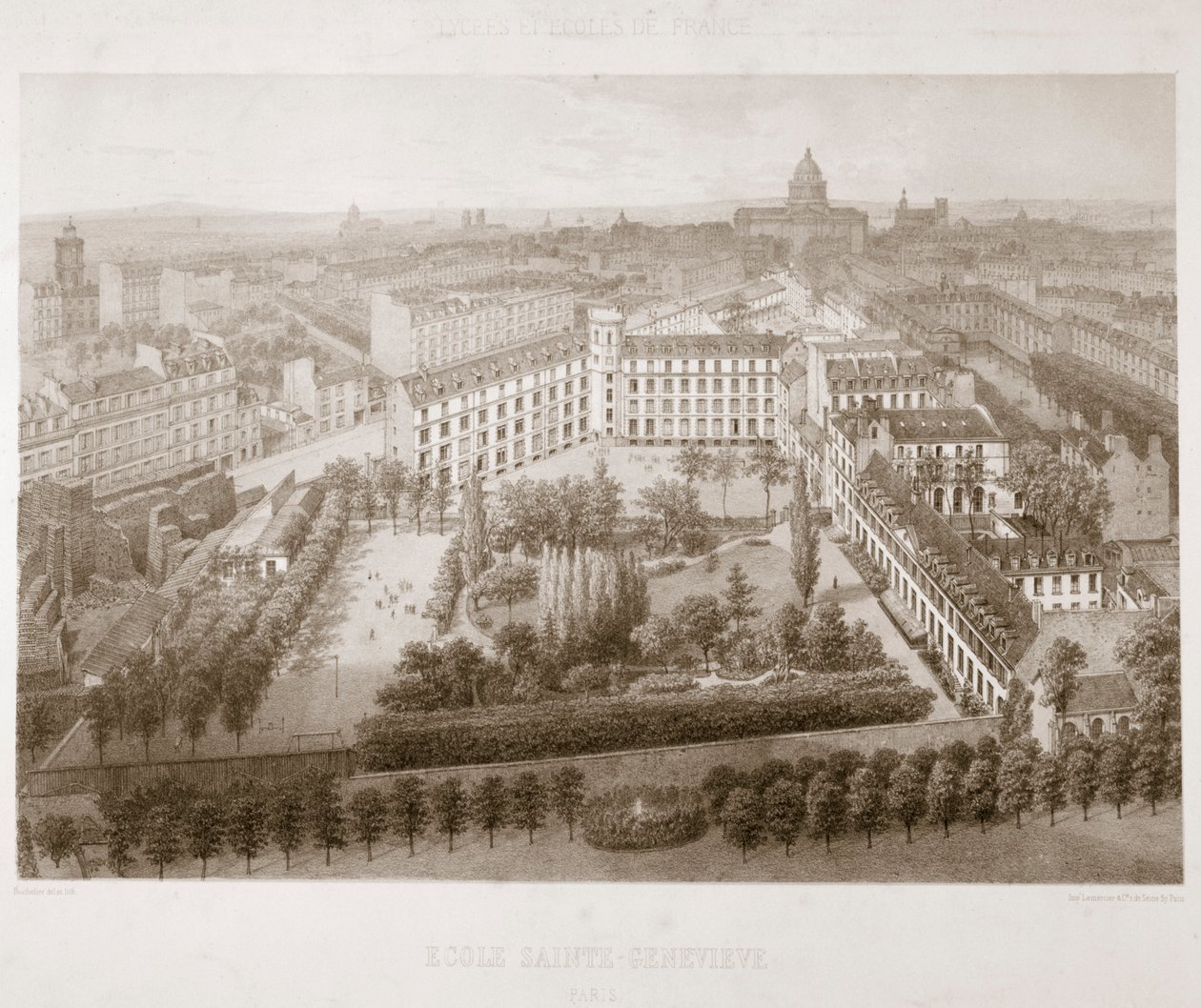 Ecole Sainte Genevieve, Pariisi, 1867 tekijältä Unbekannt