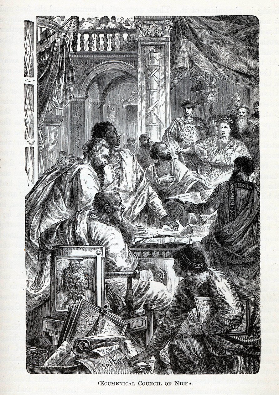 Nikean ekumeeninen kirkolliskokous, 1882 tekijältä Unbekannt