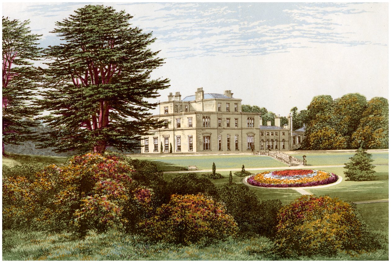 Eden Hall, Cumberland, Baronet Musgraven koti, vuodelta 1880 tekijältä Unbekannt