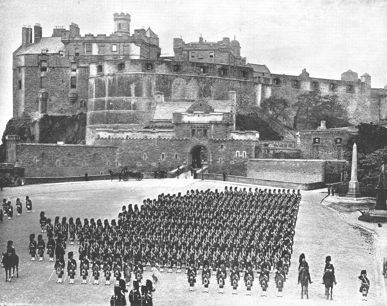 Edinburghin linna, Edinburgh, Skotlanti, 1894. tekijältä Unbekannt