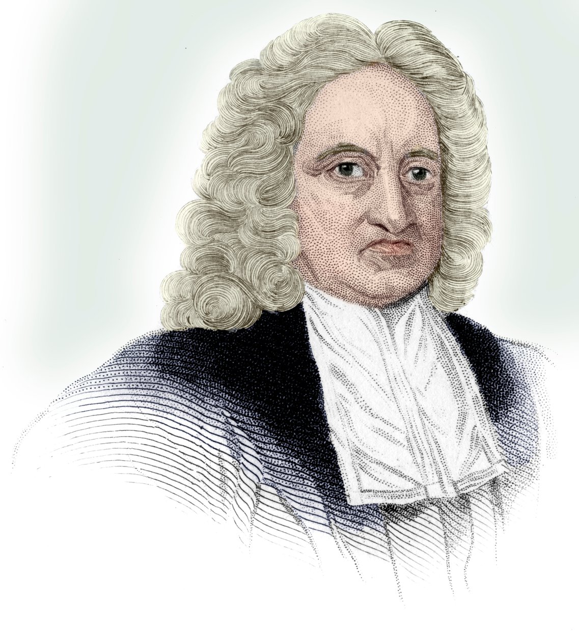Edmond Halley, englantilainen tähtitieteilijä, matemaatikko, meteorologi ja fyysikko, c1850 tekijältä Unbekannt