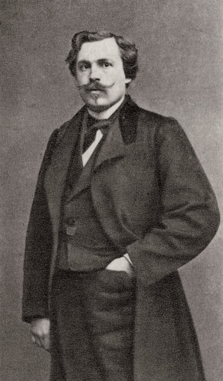 Edmond de Goncourt, ranskalainen kirjailija, 1868 tekijältä Unbekannt