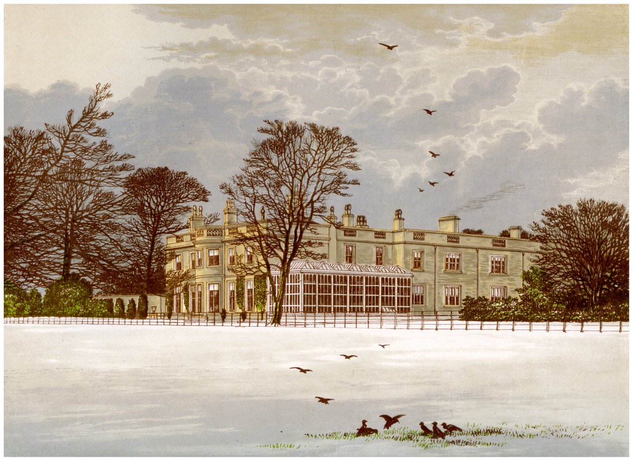 Ednaston Lodge, Derbyshire, Kingdonin perheen koti, vuodelta 1880 tekijältä Unbekannt
