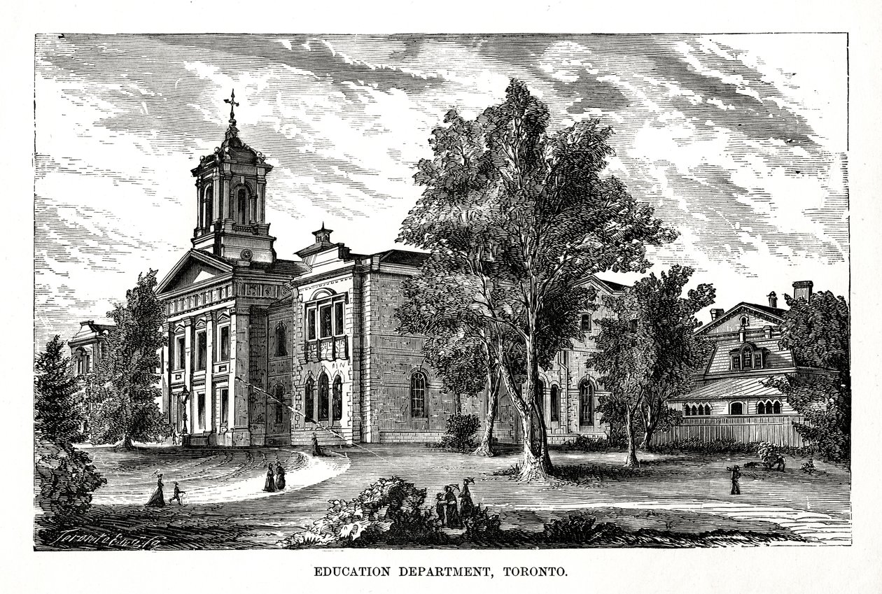 Koulutusosasto, Toronto, Ontario, Kanada, 1800-luku tekijältä Unbekannt