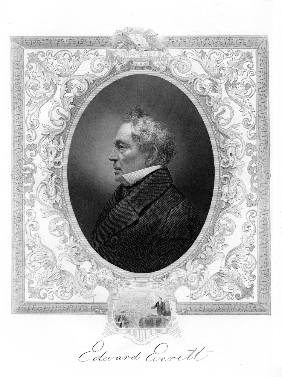Edward Everett, amerikkalainen Whig-puolueen poliitikko Massachusettsista, 1862-1867 tekijältä Unbekannt