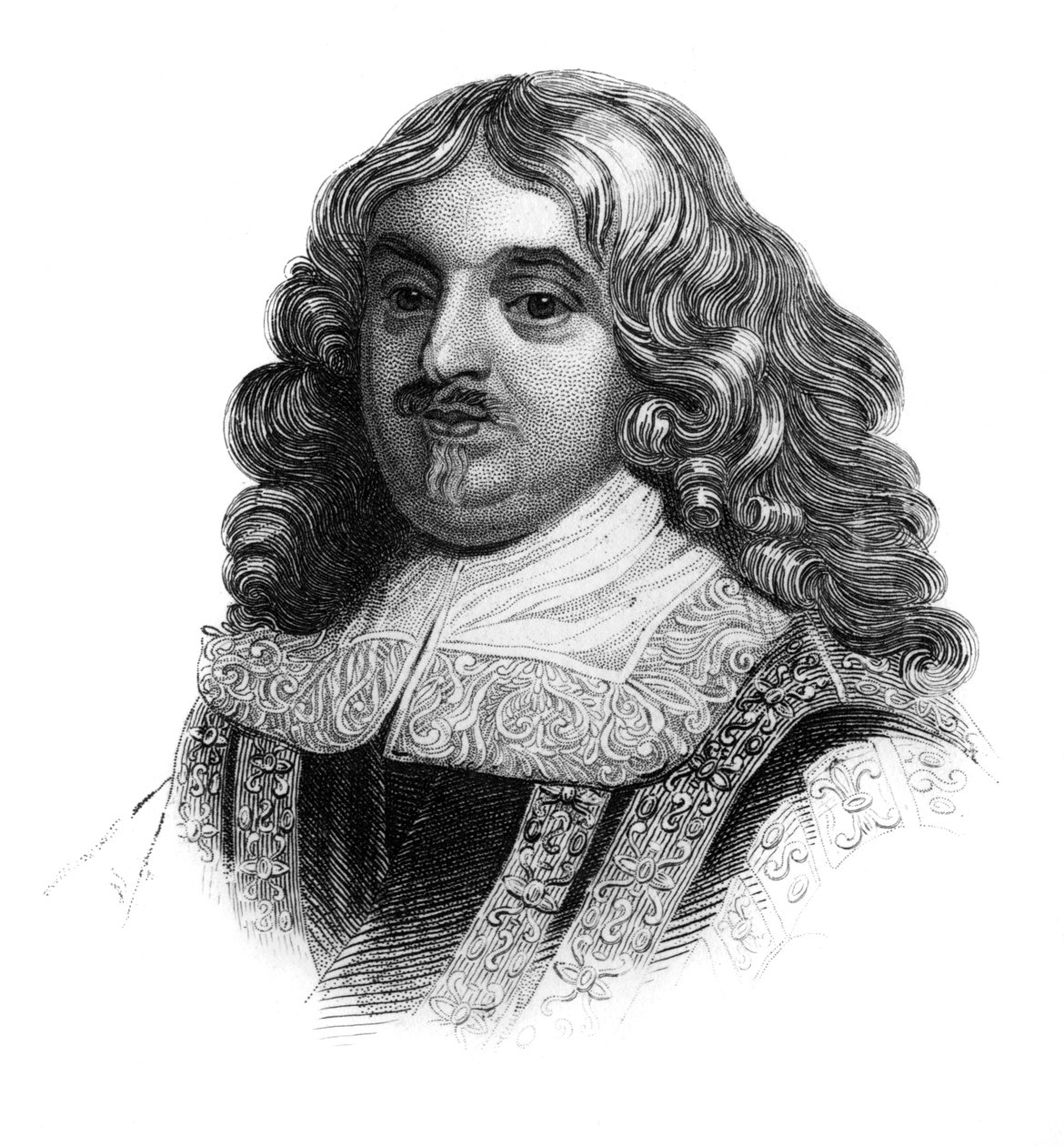 Edward Hyde, Clarendonin ensimmäinen jaarli, 1600-luvun englantilainen historioitsija ja valtiomies, c1850 tekijältä Unbekannt