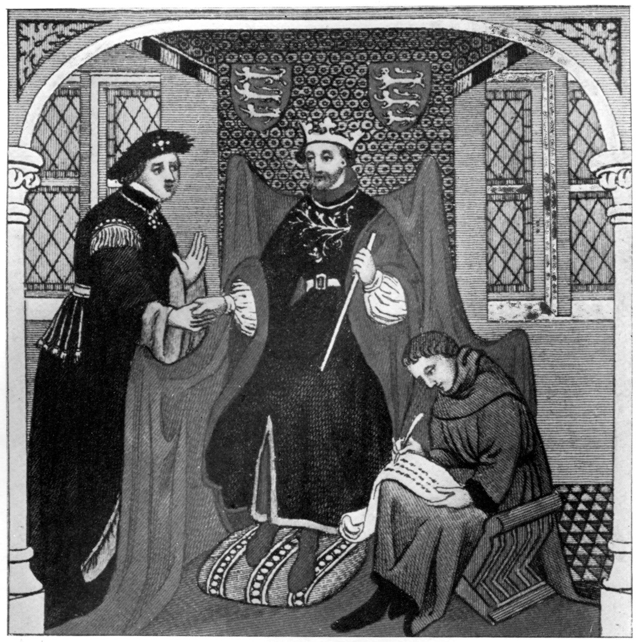 Edward III ja Flanderin jaarli, 1300-luku, 1910 tekijältä Unbekannt