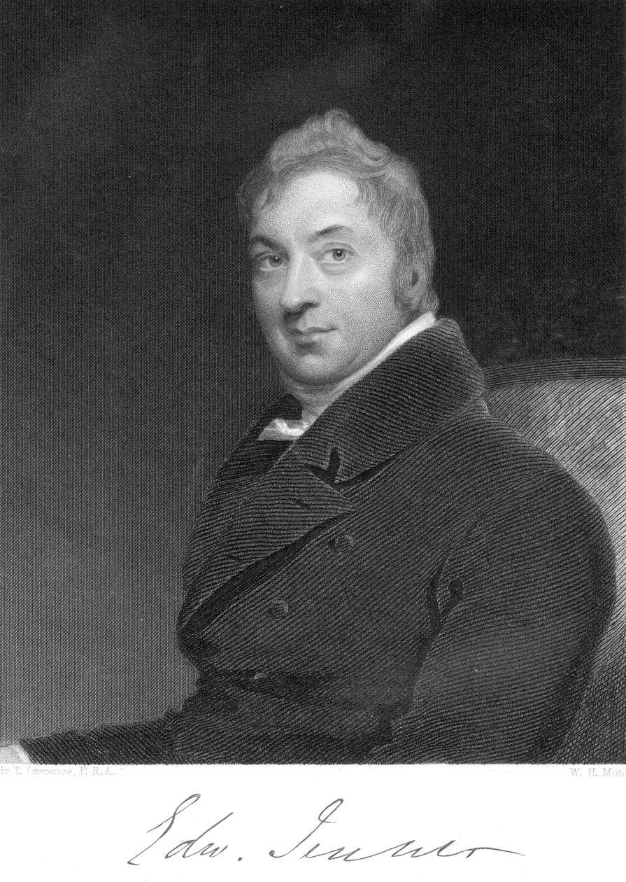 Edward Jenner, englantilainen lääkäri, 1800 tekijältä Unbekannt