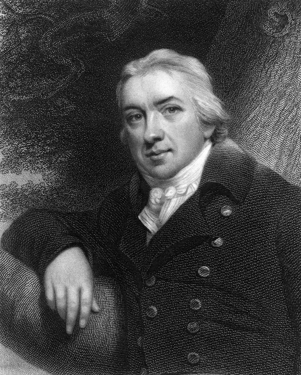 Edward Jenner, englantilainen lääkäri, 1837 tekijältä Unbekannt
