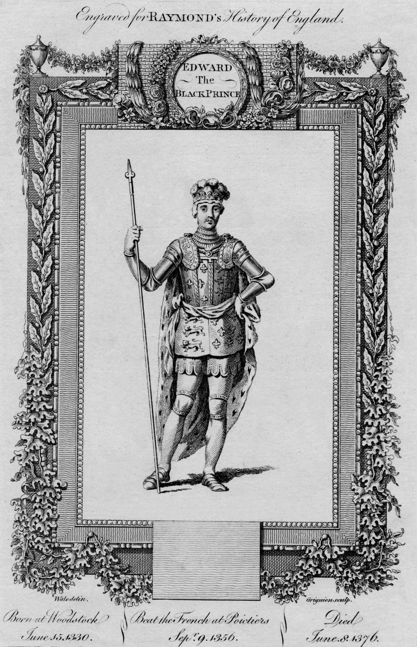 Edward Musta prinssi, 1787 tekijältä Unbekannt
