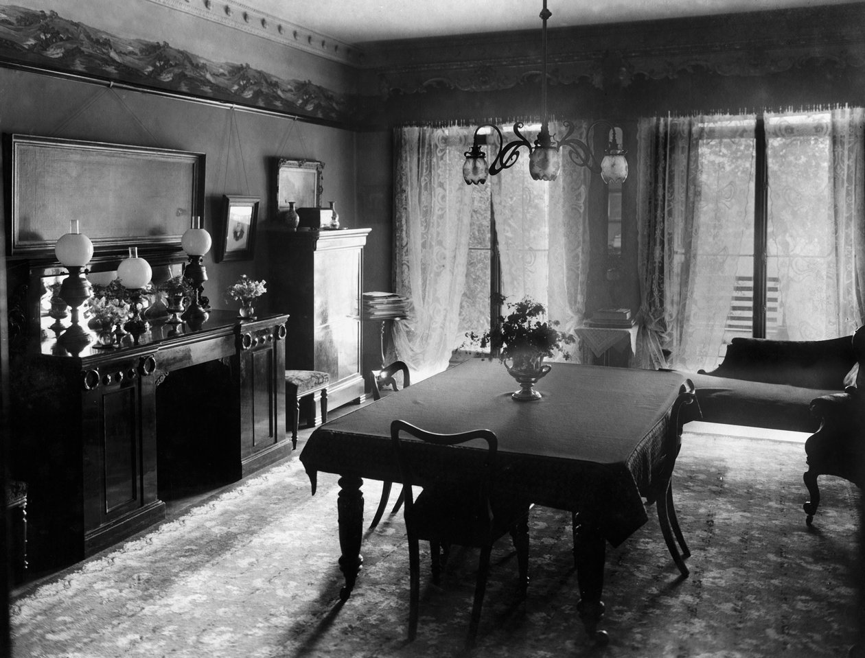 Edwardian ruokasali, 1909 tekijältä Unbekannt