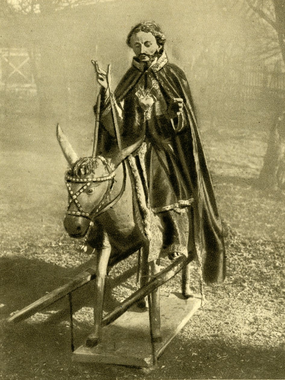 Kuva Kristuksen ratsastaa aasilla, Puch bei Hallein, Itävalta, c1935. tekijältä Unbekannt