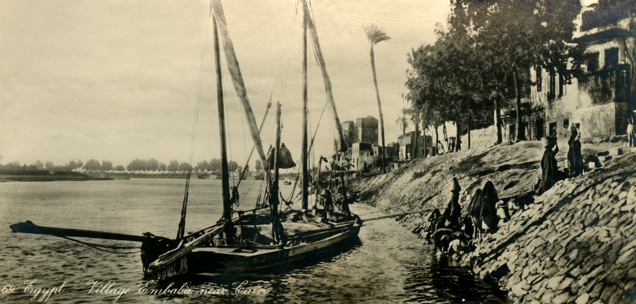 Egypti - Embaban kylä lähellä Kairoa, c1918-c1939. tekijältä Unbekannt
