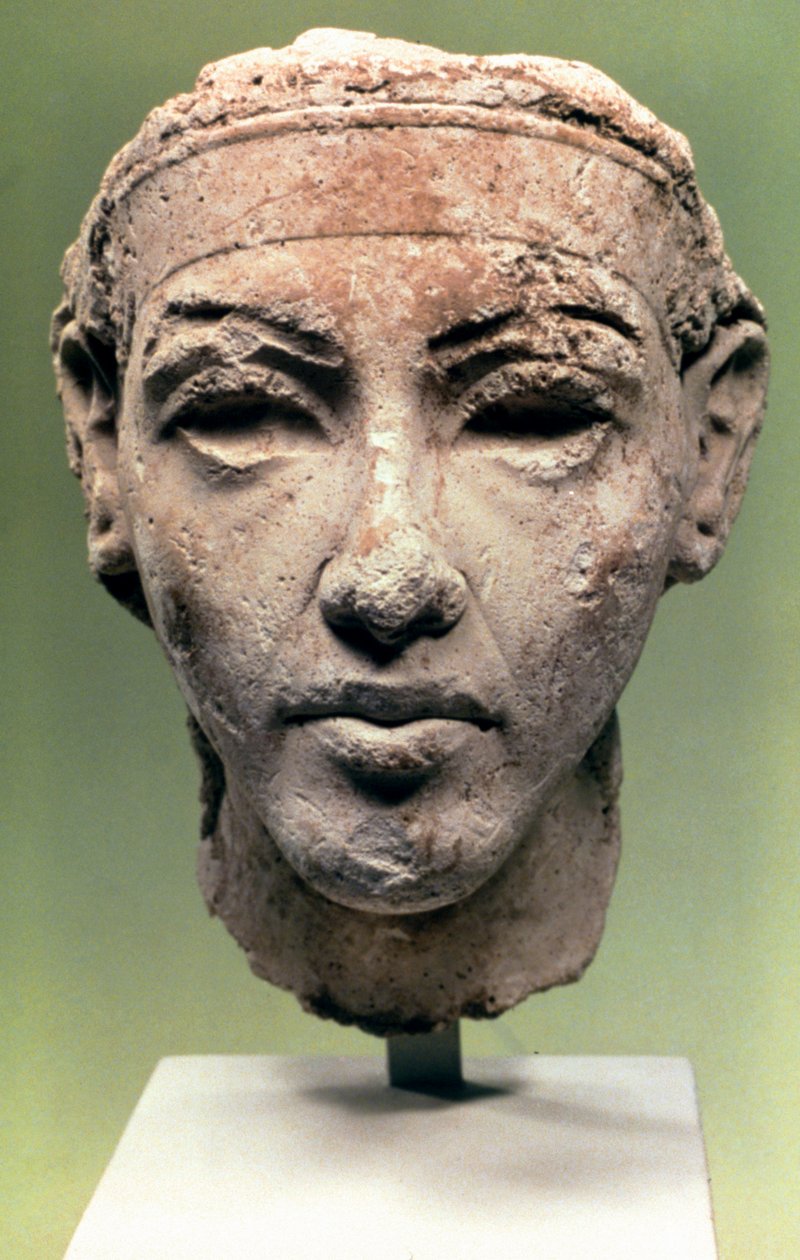 Egyptiläinen pää, Amarna-kausi, 1350 eaa tekijältä Unbekannt