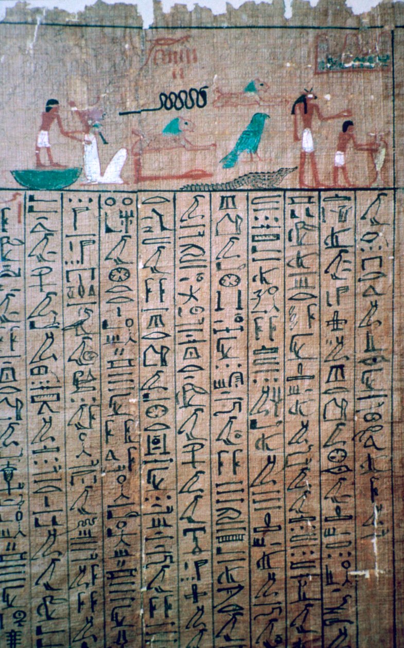 Egyptiläiset hieroglyfit Kuolleiden kirjasta tekijältä Unbekannt