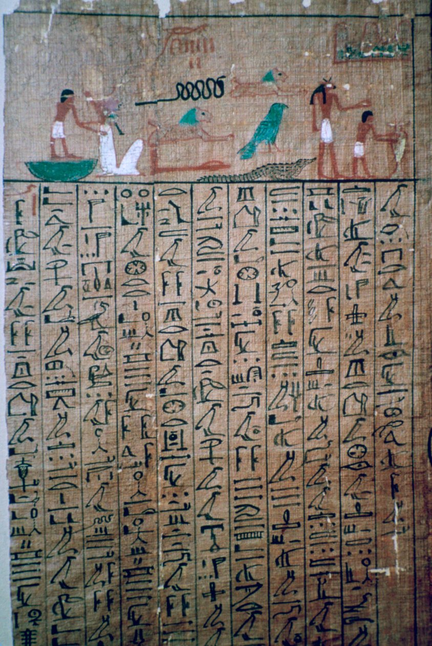 Egyptiläiset hieroglyfit Kuolleiden kirjasta tekijältä Unbekannt
