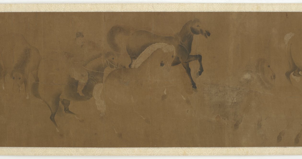Kahdeksan ratsua ja sulhanen, Ming- tai Qing-dynastia, 1600-luku. tekijältä Unbekannt