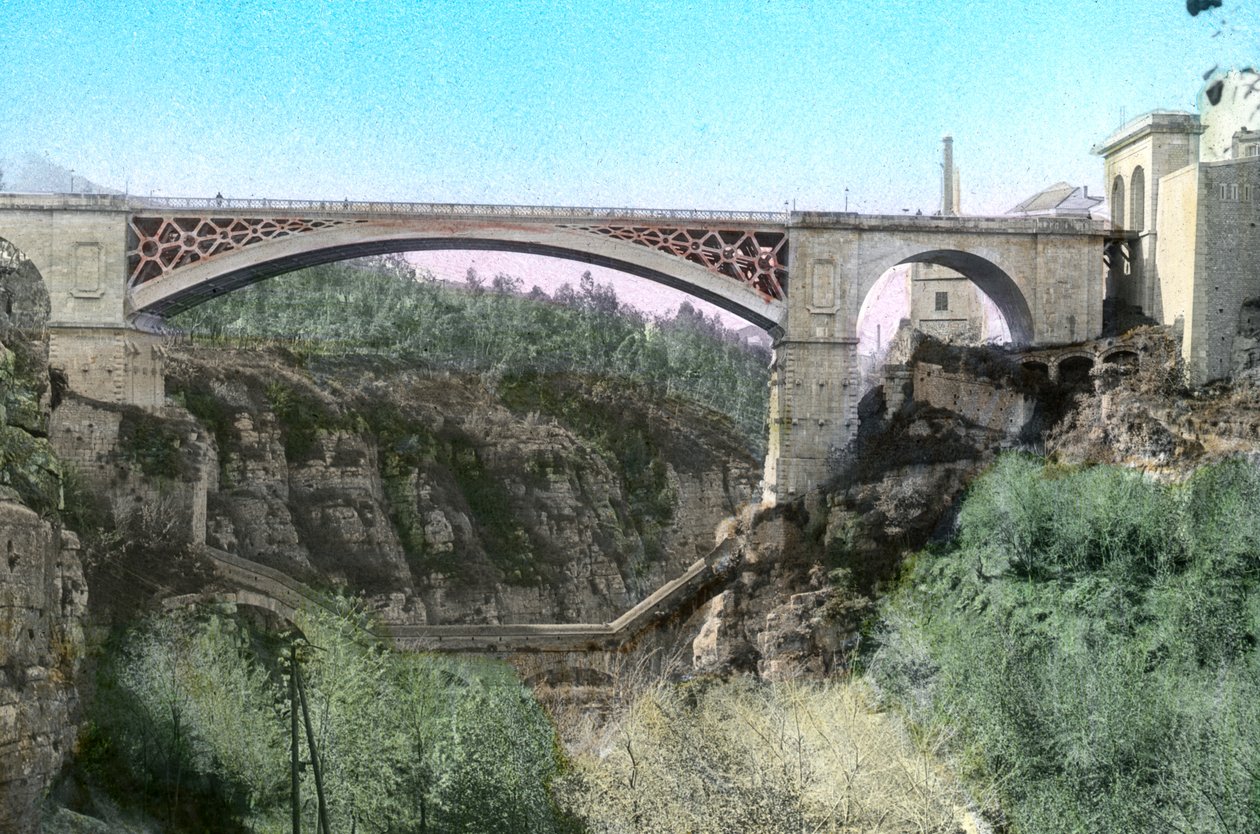El-Kantara Bridge, Constantine, Koillis Algeria tekijältä Unbekannt