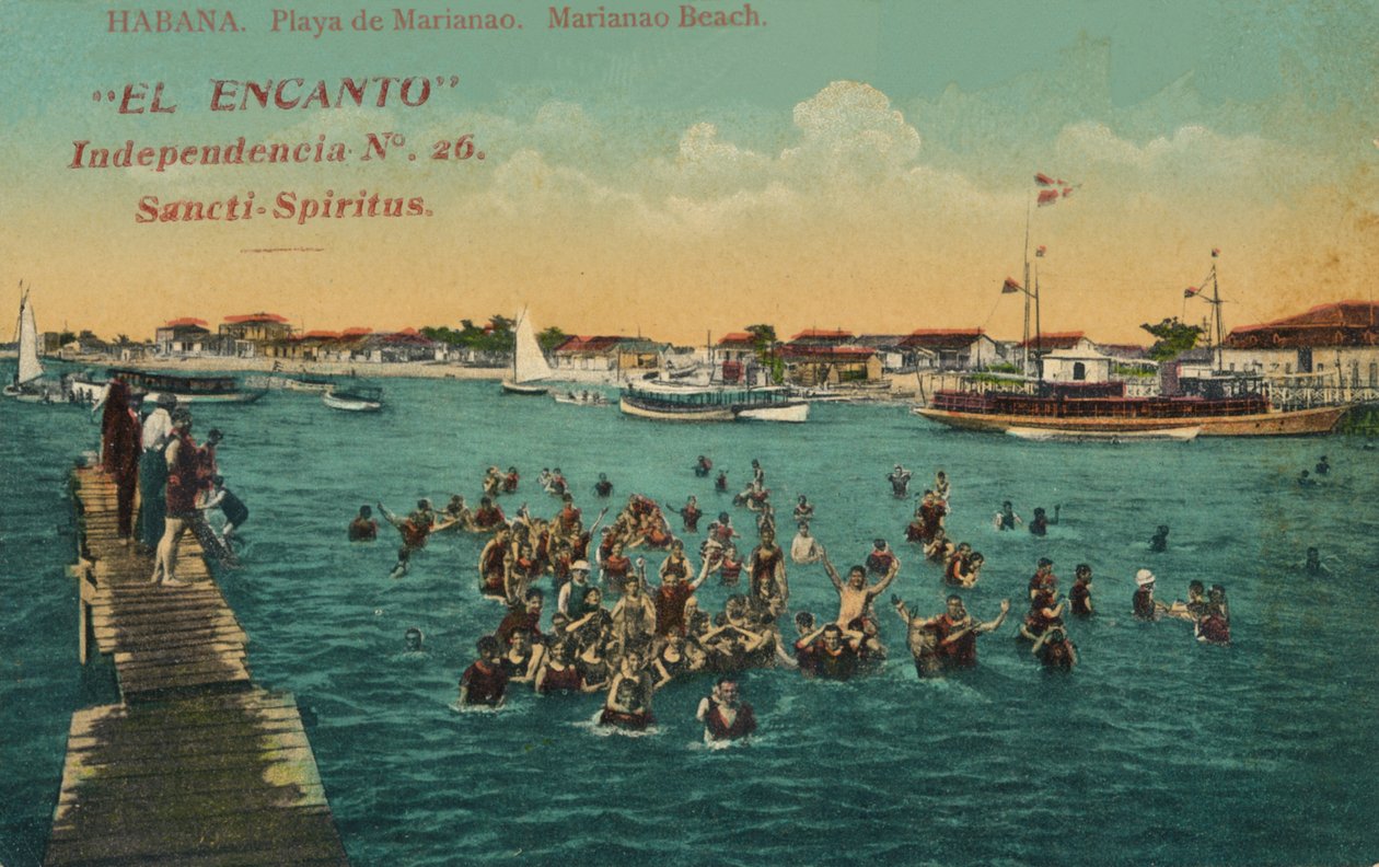 Viehätys itsenäisyys, Sancti-Spiritus. Marianon ranta. Havanna, 1910 tekijältä Unbekannt