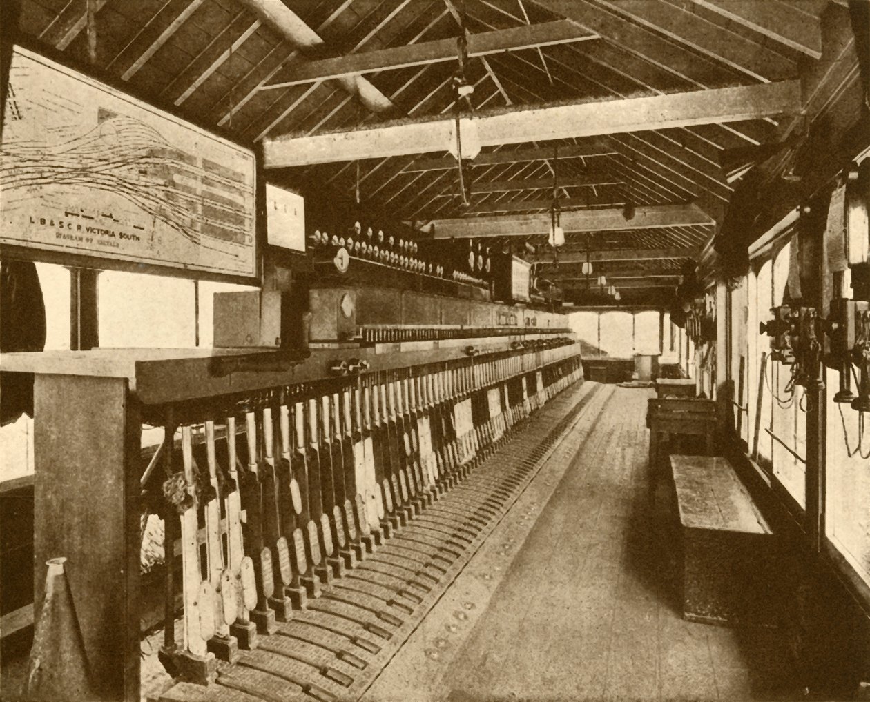 Sähkömekaaninen signaalihytti Victoriassa, Southern Railway, 1930. tekijältä Unbekannt