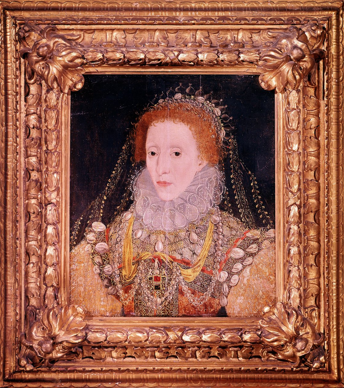 Elizabeth I, Englannin ja Irlannin kuningatar, 1580 tekijältä Unbekannt