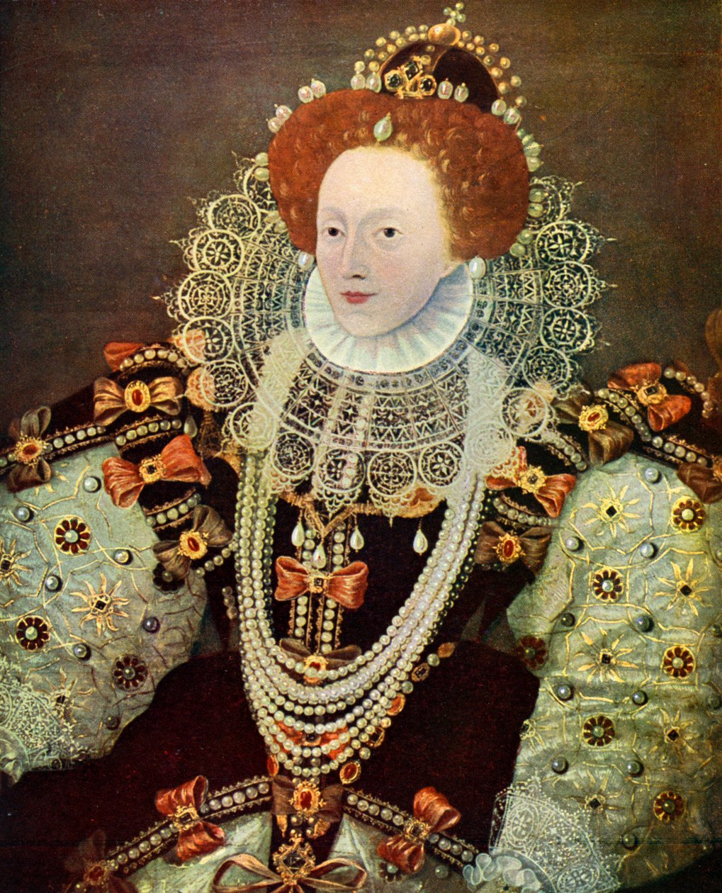 Elizabeth I, Englannin ja Irlannin kuningatar, c1588, c1902-1905 tekijältä Unbekannt