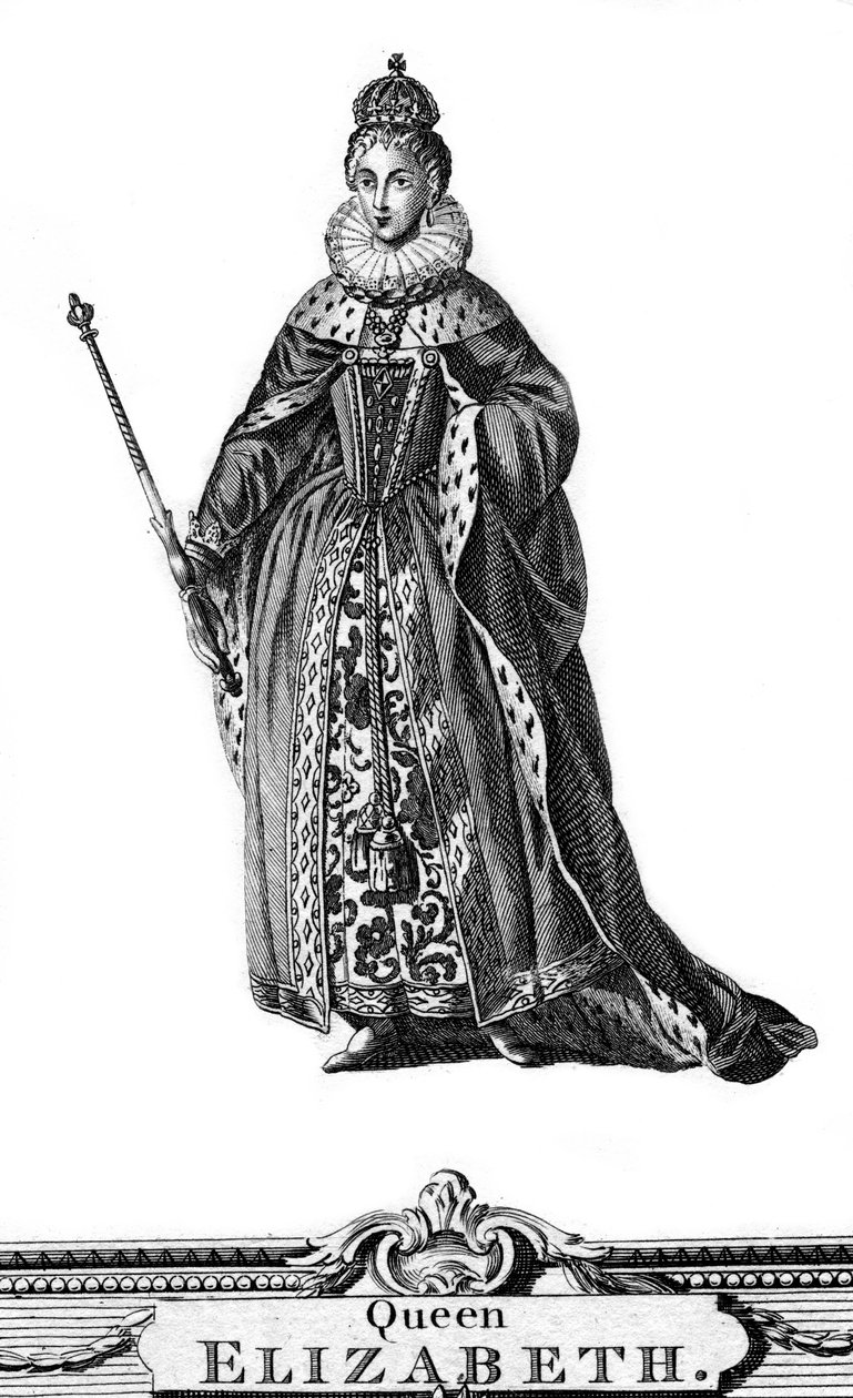 Englannin Elizabeth I, 1533-1603 tekijältä Unbekannt