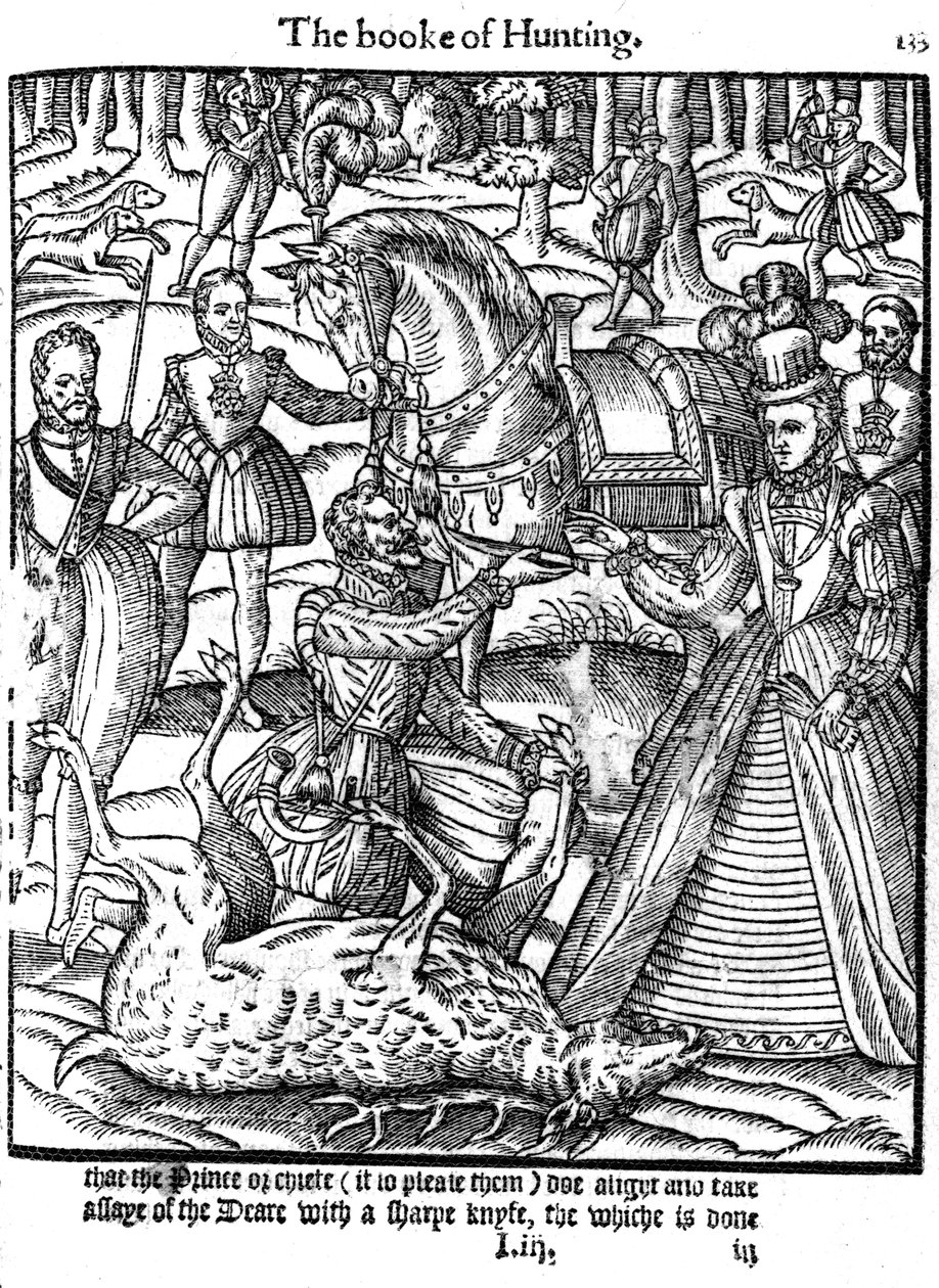Elisabet I suorittamassa polttarit määrittäessään, 1576 tekijältä Unbekannt