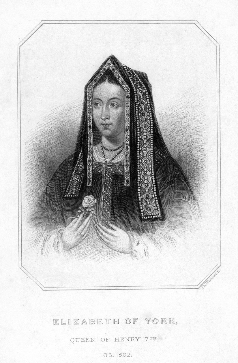 Elizabeth of York, kuningas Henrik VII:n kuningatar puoliso tekijältä Unbekannt