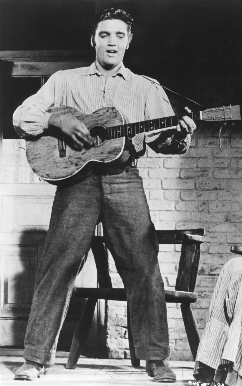 Elvis Presley, yhdysvaltalainen laulaja ja näyttelijä, 1950-luku tekijältä Unbekannt